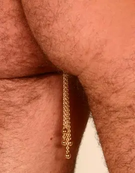 Nirvana - Unisex Anal/Vaginal Insertable 34mm Crystal Orb With five Gold Pendants