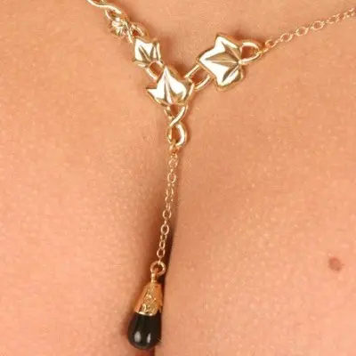 Nokomis - Gold Waist Chain with Ivy Charm