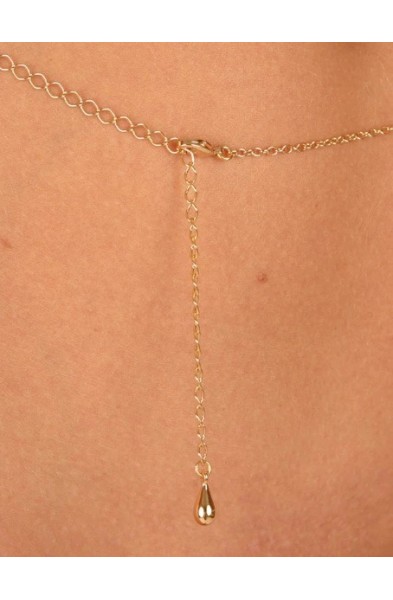 Nokomis - Gold Waist Chain with Ivy Charm