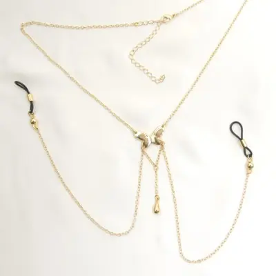 Nymphalina - Gold Butterfly Nipple Ring Necklace