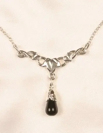 Okwiraseh - Silver Waist Chain with Maple Charm and Stone Pendants