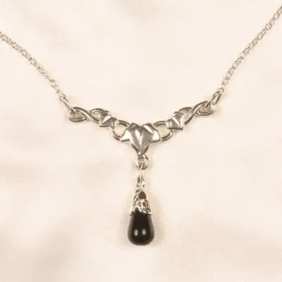Okwiraseh - Silver Waist Chain with Maple Charm and Stone Pendants