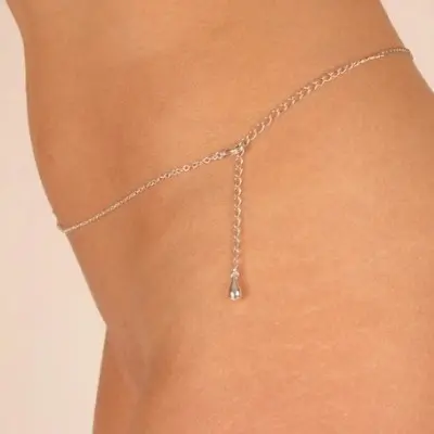 Okwiraseh - Silver Waist Chain with Maple Charm and Stone Pendants