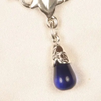 Okwiraseh - Silver Waist Chain with Maple Charm and Stone Pendants