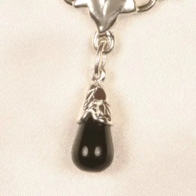 Okwiraseh - Silver Waist Chain with Maple Charm and Stone Pendants