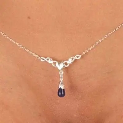 Okwiraseh - Silver Waist Chain with Maple Charm and Stone Pendants
