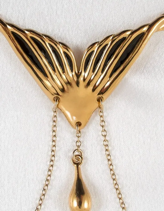 Ondine - Gold Vagina G-String with Mermaid Charm
