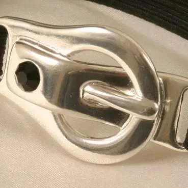 Options Trader - Penis Band with Silver Buckle and Black Crystal