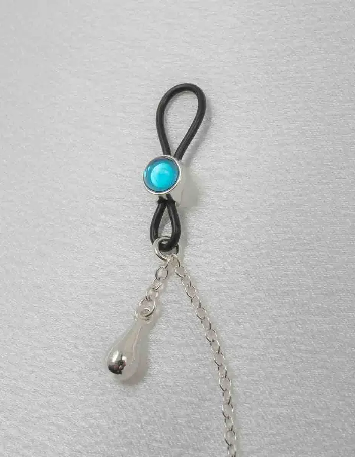 Parvati - Breast Chain With Non-Piercing Nipple Rings in Silver