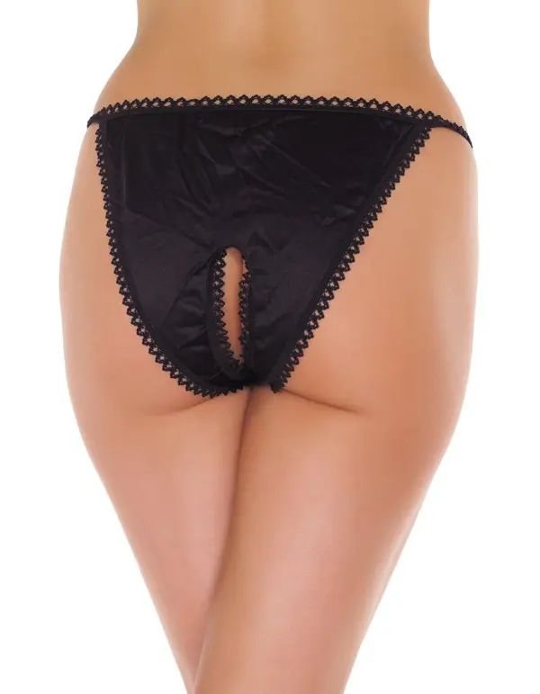 Invitation to Love - Satin Crotchless Backless Panty