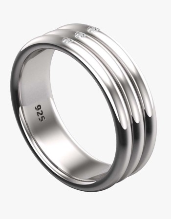 Philanthrope - Bague de pénis en argent sterling massif