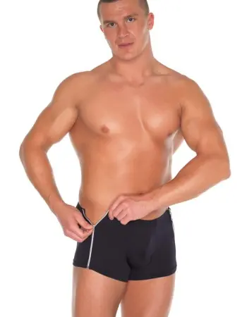 Piece of Your Action - Black Shorts With Zipper