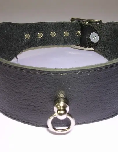 Plain Leather 1.5 inch (4 cm) Collar