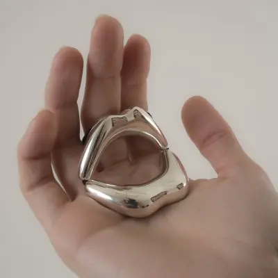 Point Guard - Men's Silver Kiss Penis Chain Bracelet