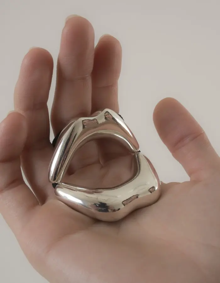 Point Guard - Men's Silver Kiss Penis Chain Bracelet