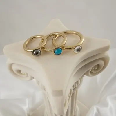 Power Player - Men's Gold Penis Band with Jewel