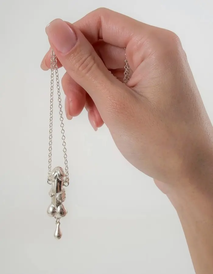 Priapus - Silver Necklace with Penis Pendant