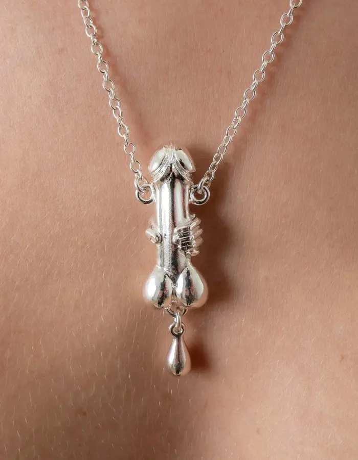 Priapus - Silver Necklace with Penis Pendant