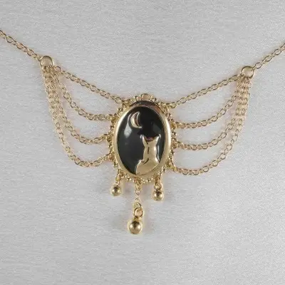 Promises in the Dark - Gold Moonlight Cameo Waist Chain