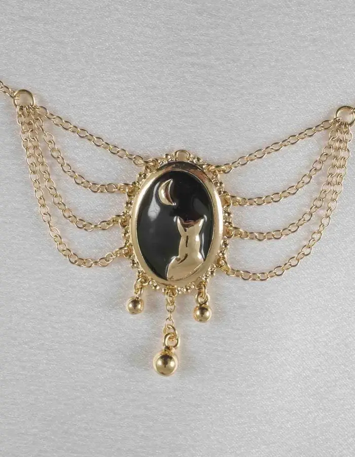 Promises in the Dark - Gold Moonlight Cameo Waist Chain