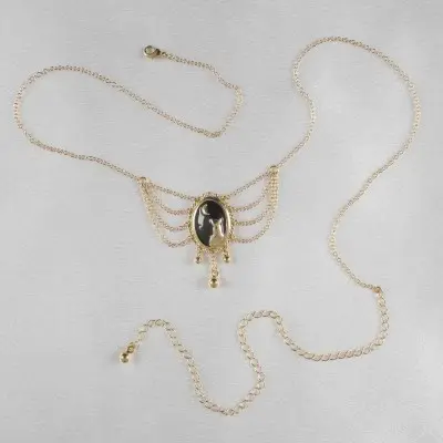 Promises in the Dark - Gold Moonlight Cameo Waist Chain