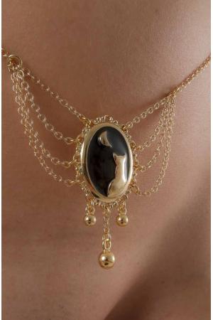 Promises in the Dark - Gold Moonlight Cameo Waist Chain