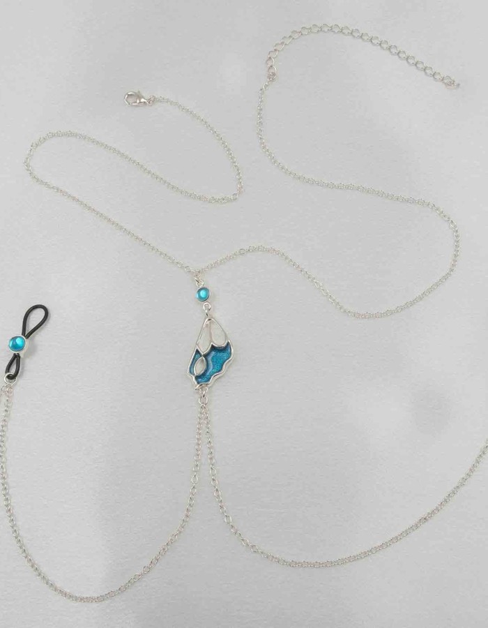 Psyche - Butterfly Wing Necklace With Nipple Rings