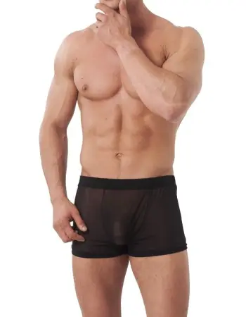 Public Enemy - Black Sheer Shorts