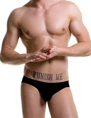 Punish Me Temporary Tattoo Pack of Four
