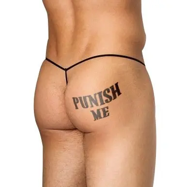 Punish Me Temporary Tattoo Pack of Four