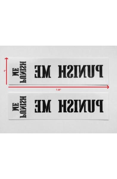 Punish Me Temporary Tattoo Pack of Four