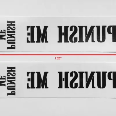 Punish Me Temporary Tattoo Pack of Four