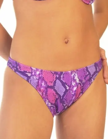 Purple Python Brazil Bikini Bottom