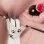 Pussy Power- Silver Cat Paw G-String with Insertable Vaginal Ball