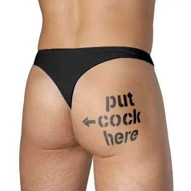 Put Cock Here Temporary Tattoo Pack of Four