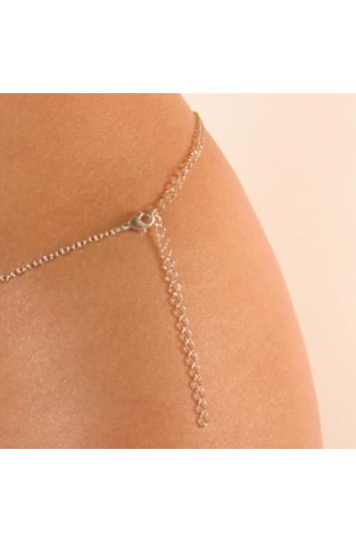 Qetesh - Women's Serpent Waist Chain in Silver