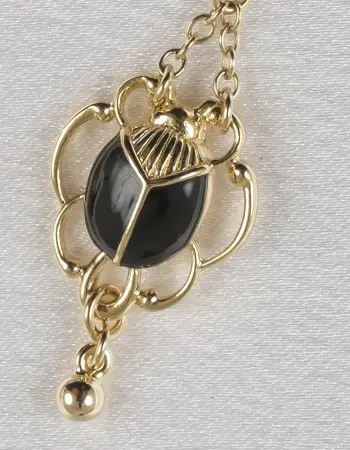 Ra - Gold Scarab Non Piercing Nipple Jewelry