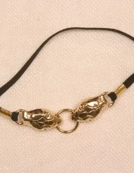 Ra - Serpent Penis Bracelet with Elastic Band in Gold