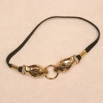 Ra - Serpent Penis Bracelet with Elastic Band in Gold
