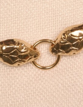 Ra - Serpent Penis Bracelet with Elastic Band in Gold