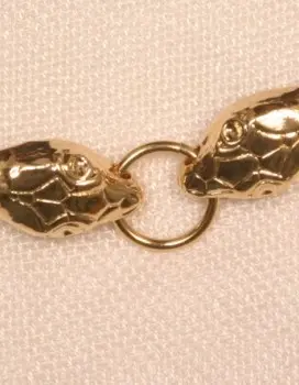 Ra - Serpent Penis Bracelet with Elastic Band in Gold