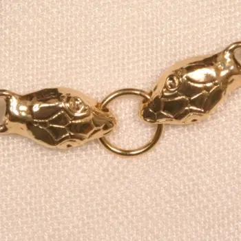 Ra - Serpent Penis Bracelet with Elastic Band in Gold