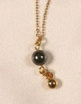 Radharani - Gold and Hematite Ankle/Wrist Chain