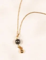 Radharani - Gold and Hematite Ankle/Wrist Chain