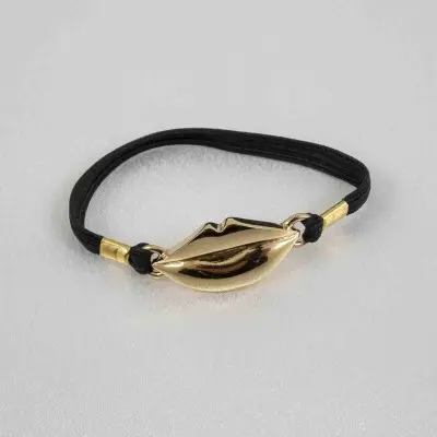 Ready for It? - Penis Bracelet with Gold Marilyn Lips