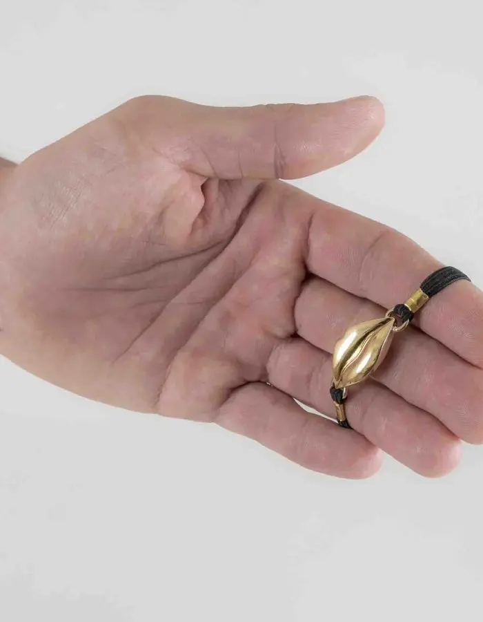 Ready for It? - Penis Bracelet with Gold Marilyn Lips