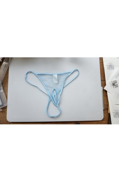 Bereit zum Experimentieren - Sheer Crotchless G String Panty