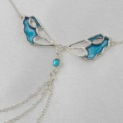 Real Friends - Silver Butterfly Pendant Waist Chain