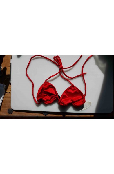 Red Bikini Tri Top