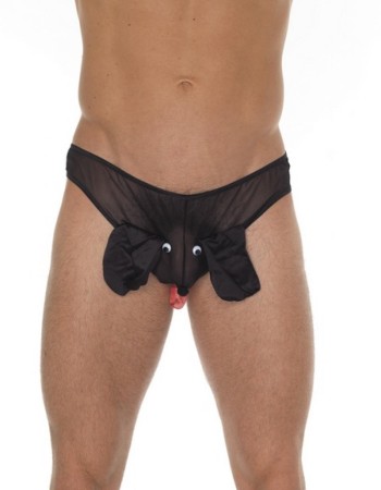 Slips mit rotem oder schwarzem Hund